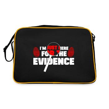 Im Here For The Evidence Forensic Criminology - Retro Bag - black/gold - Back