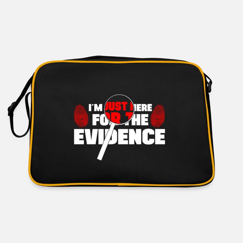 Im Here For The Evidence Forensic Criminology Retro Bag