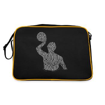 Joueur de water-polo nuage de mots Joueur de water-polo - Sac Retro - noir/or - Dos