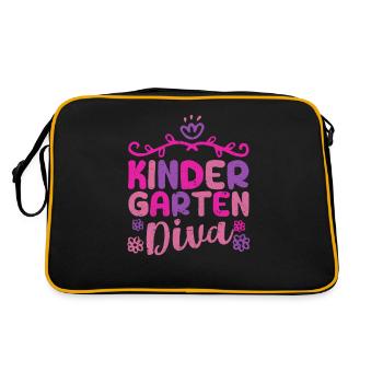 Première journée des enfants de la diva de la maternelle pour filles - Sac Retro - noir/or - Dos