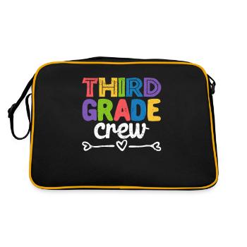 Crew of the 3rd class Teacher of the third class First - Retro Bag - black/gold - Back