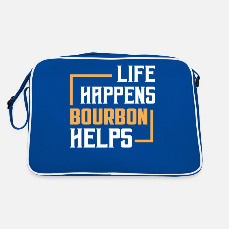 Life Happens Le bourbon aide à boire du whisky Sac Retro