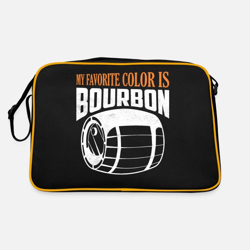 Ma couleur préférée est le Bourbon Bourbon en buvant Sac Retro