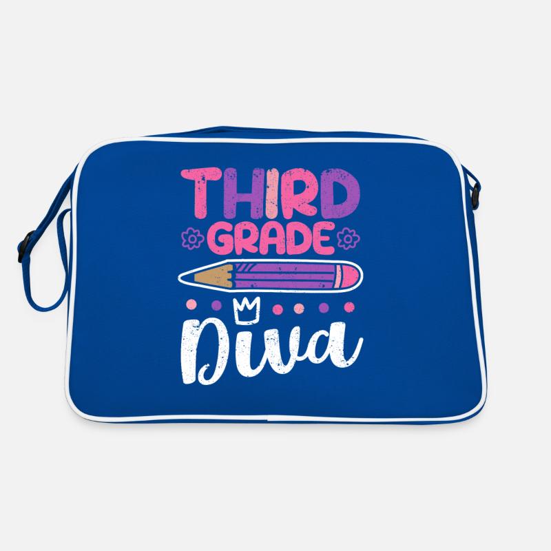 3rd Grade Diva Funny Third Grader Teacher Retro Bag
