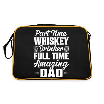 Part Time Whiskey Drinker Full Time Amazing Dad Sc - Retro Bag - black/gold - Back