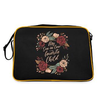 Mon gendre est mon enfant préféré pour ma mère - Sac Retro - noir/or - Dos