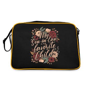 Mon gendre est mon enfant préféré pour ma mère - Sac Retro - noir/or - Dos
