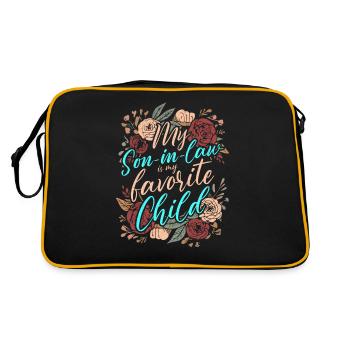 Mon gendre est mon enfant préféré pour ma mère - Sac Retro - noir/or - Dos