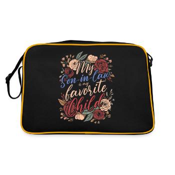 Mon gendre est mon enfant préféré pour ma mère - Sac Retro - noir/or - Dos