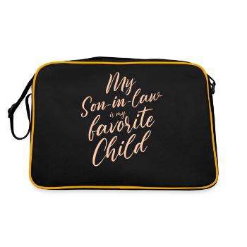 Mon gendre est mon enfant préféré pour ma mère - Sac Retro - noir/or - Dos