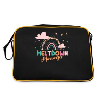 Meltdown Manager After School Daycare Provider - Retro Bag - black/gold - Back