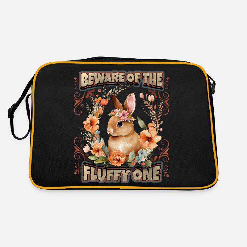 Rabbit Saying, Kawaii Illustration Rabbit Rabbit Rabbit Retro Bag
