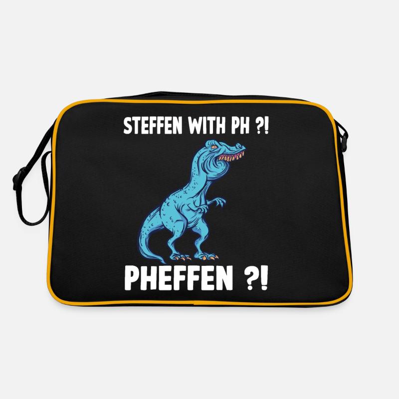 TRex Meme Dinosaur with overbite Steffen with ph S Retro Bag