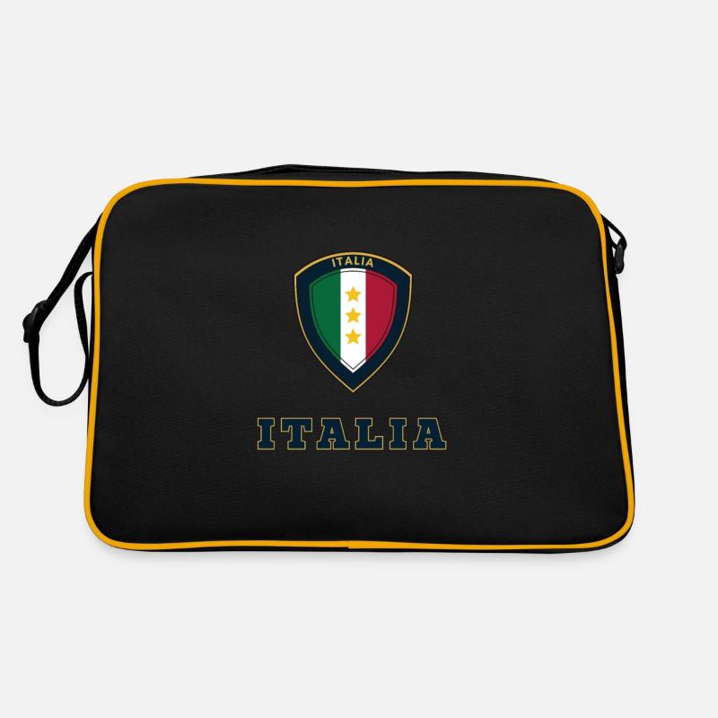 ITALIA - Retro Tasche - Schwarz/Gold