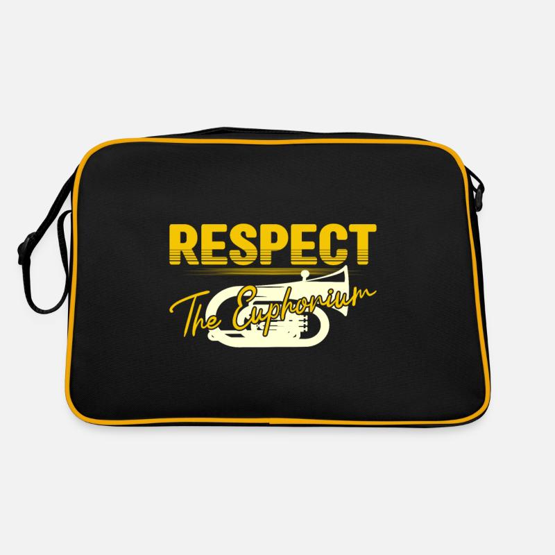 Respect The Euphonium Baritone Player Gift Idea Retro Bag