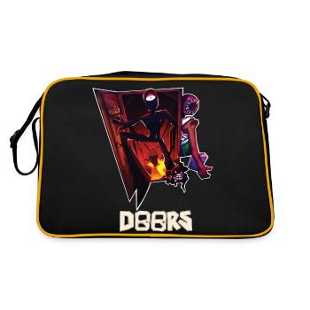 Doors Roblox - Jeu d’horreur à cache-cache - Sac Retro - noir/or - Dos