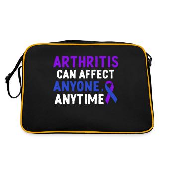 L'arthrite peut frapper n'importe qui à tout moment - Sac Retro - noir/or - Dos