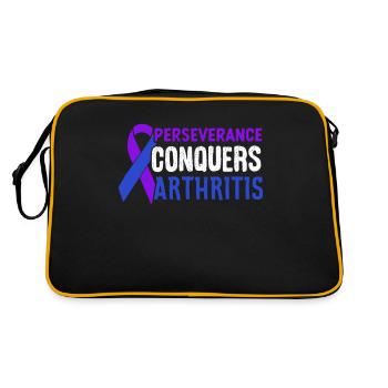 L’arthrite ne vaincra pas ma conscience - Sac Retro - noir/or - Dos
