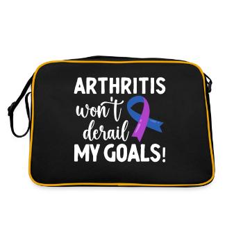 L'arthrite ne m'empêchera pas d'atteindre mes objectifs - Sac Retro - noir/or - Dos