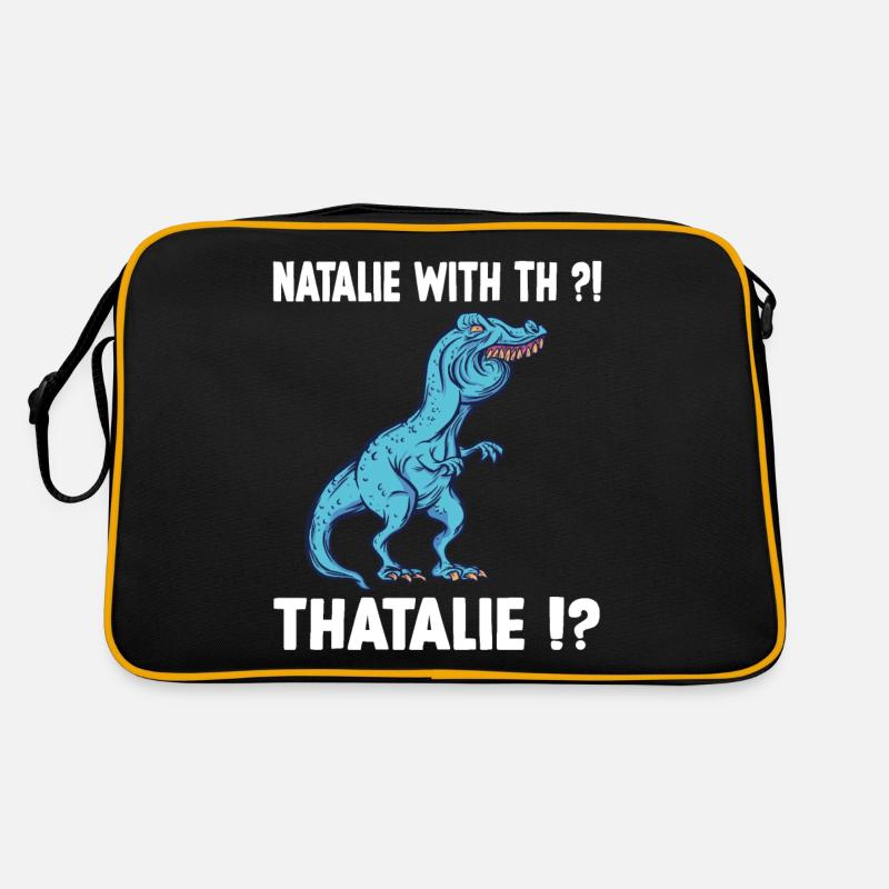 TRex Meme Dino with overbite Natalie with th Natha Retro Bag