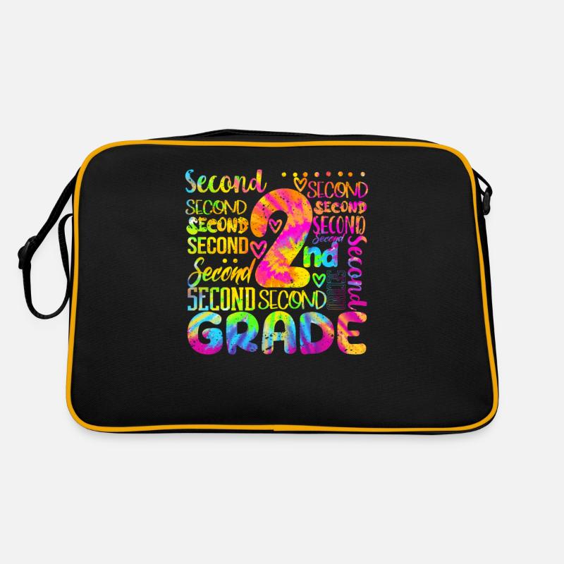 Tie Dye 2nd Grade Typography Team Teacher Second Sac Retro