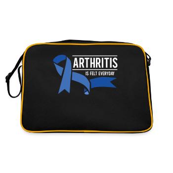 L’arthrite ne vaincra pas ma conscience - Sac Retro - noir/or - Dos
