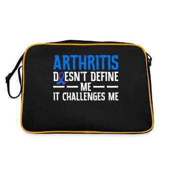 L’arthrite ne me définit pas, elle me met au défi - Sac Retro - noir/or - Dos
