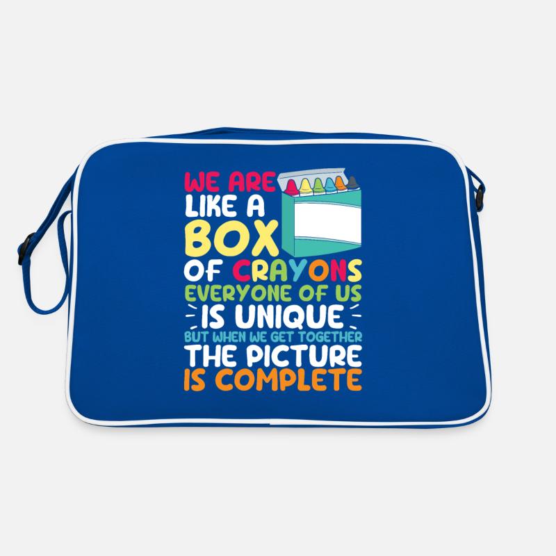 Professeur de retour à l’école Nous sommes comme une boîte Sac Retro