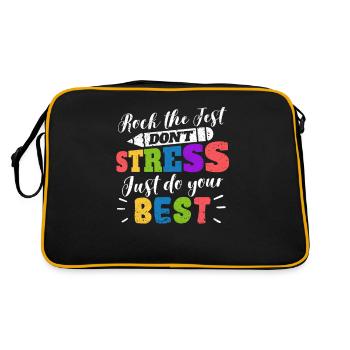 Rock The Test No stress, do your best Instructor - Retro Bag - black/gold - Back