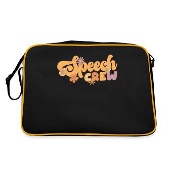 Speech Crew Funny Back to School Therapist - Retro Bag - black/gold - Back