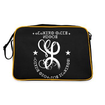 Je Suis Amazigh Histoire Des Berbères kabyle - Sac Retro - noir/or - Dos