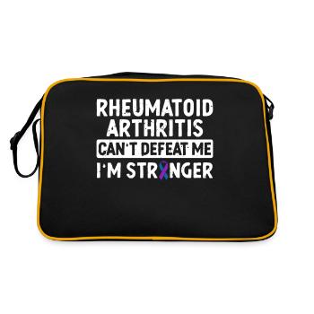 La polyarthrite rhumatoïde ne peut pas me battre, - Sac Retro - noir/or - Dos