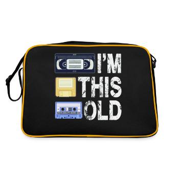 I'm This Old - Retro Bag - black/gold - Back
