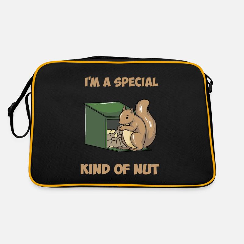 Eichhörnchen Fütterung Retro Tasche