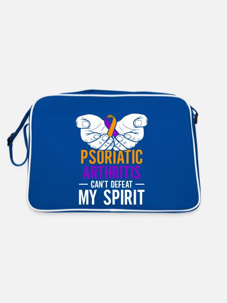 L'arthrite psoriasique ne peut pas prendre mon - Sac Retro - bleu/blanc - Dos