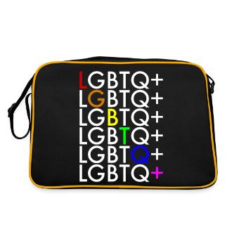 LGBTQ+ - Sac Retro - noir/or - Dos