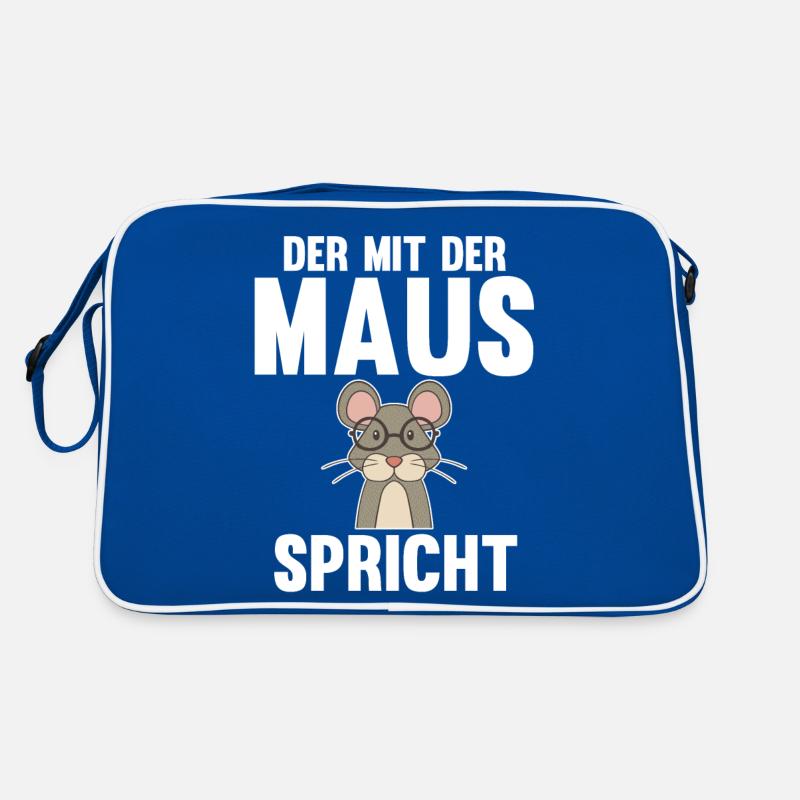 Der mit dem Maus spricht Retro Tasche