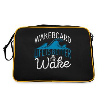 Wakeboard Life is better on the Wake Funny - Retro Bag - black/gold - Back