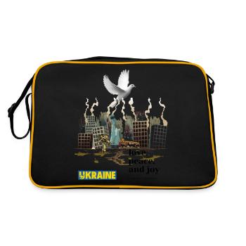 Guerre d’Ukraine - Sac Retro - noir/or - Dos