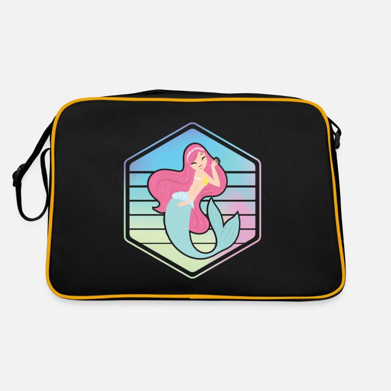 Cute Mermaid Princess Retro Tasche