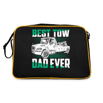 Meilleur père de remorquage jamais conducteur de dépanneuse de camionnage - Sac Retro - noir/or - Dos