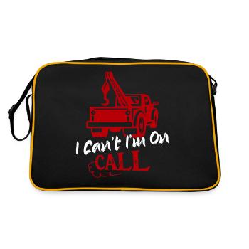 Je ne peux pas Je suis sur appel Conducteur de dépanneuse Camionnage - Sac Retro - noir/or - Dos