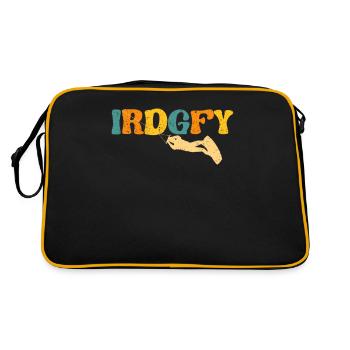 IRDGFY I Ride Goofy Wakesurf Snowboard Wakeboard - Retro Bag - black/gold - Back