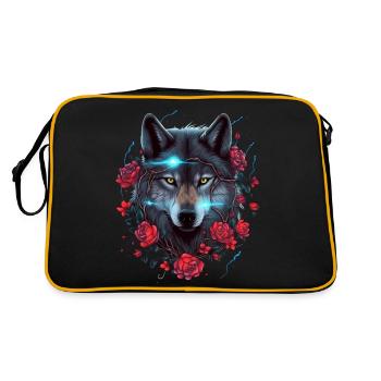 Foudre de loup et de roses - Sac Retro - noir/or - Dos
