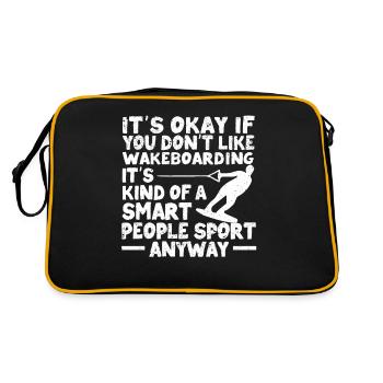 Ce n’est pas grave si vous n’aimez pas le wakeboard - Sac Retro - noir/or - Dos