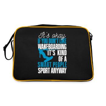 It's okay if you don't like wakeboarding - Retro Bag - black/gold - Back