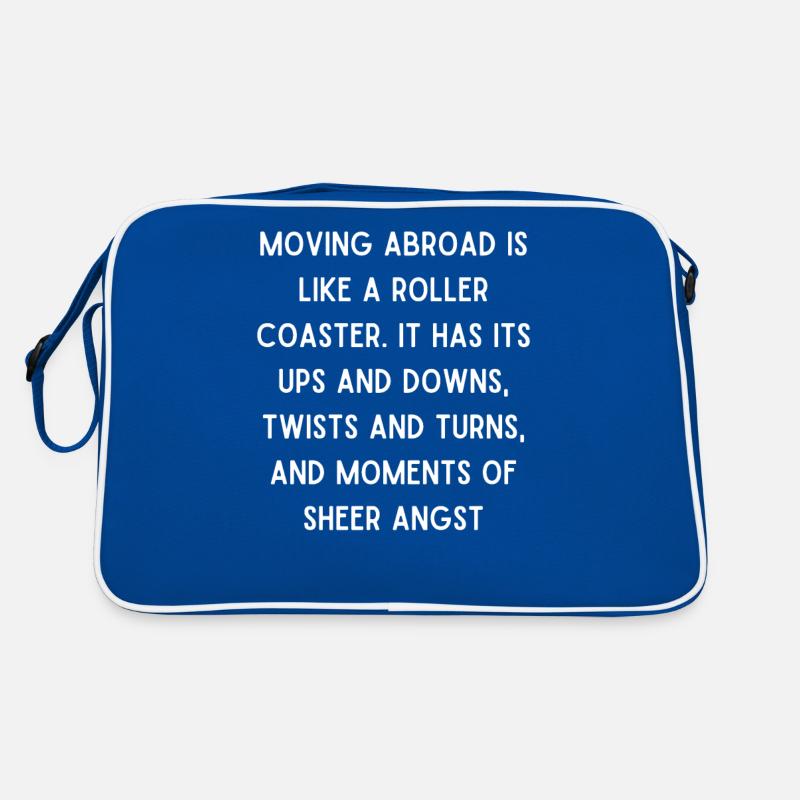 Emigrating anxious saying English Retro Bag