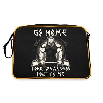 Soulevé de terre Nordmann Athlètes Athlètes Vikings - Sac Retro - noir/or - Dos