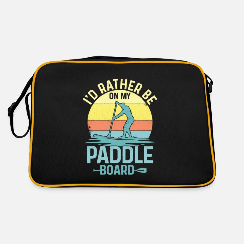I'd Rather Be On My Paddle Board Stand Up Paddling Retro Tasche
