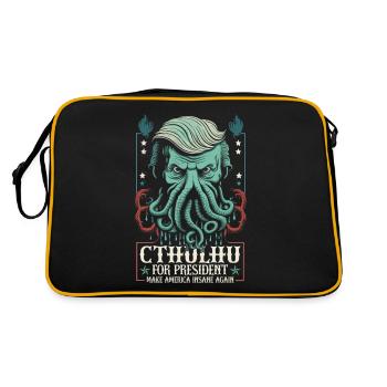 Cthulhu pour le président, élection 2024 horreur cosmique - Sac Retro - noir/or - Dos